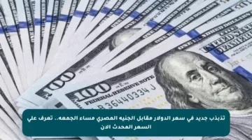 تذبذب جديد في سعر الدولار مقابل الجنيه المصري مساء الجمعة.. تعرف على السعر المحدث الآن